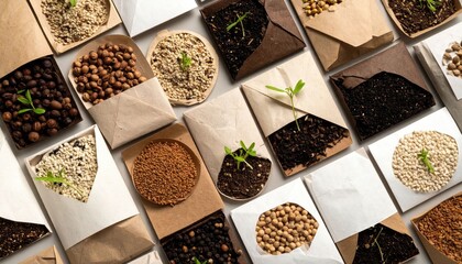 Assorted Seeds In Seed Packets
