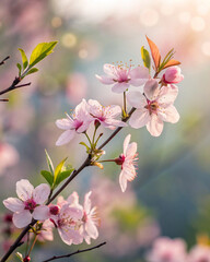 Obraz premium pink cherry blossom