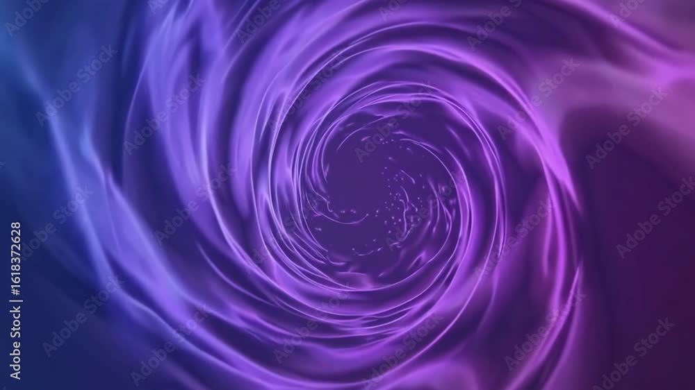 Poster abstract vortex with shades of purple and blue, creating a sense of depth and motion. the swirling d