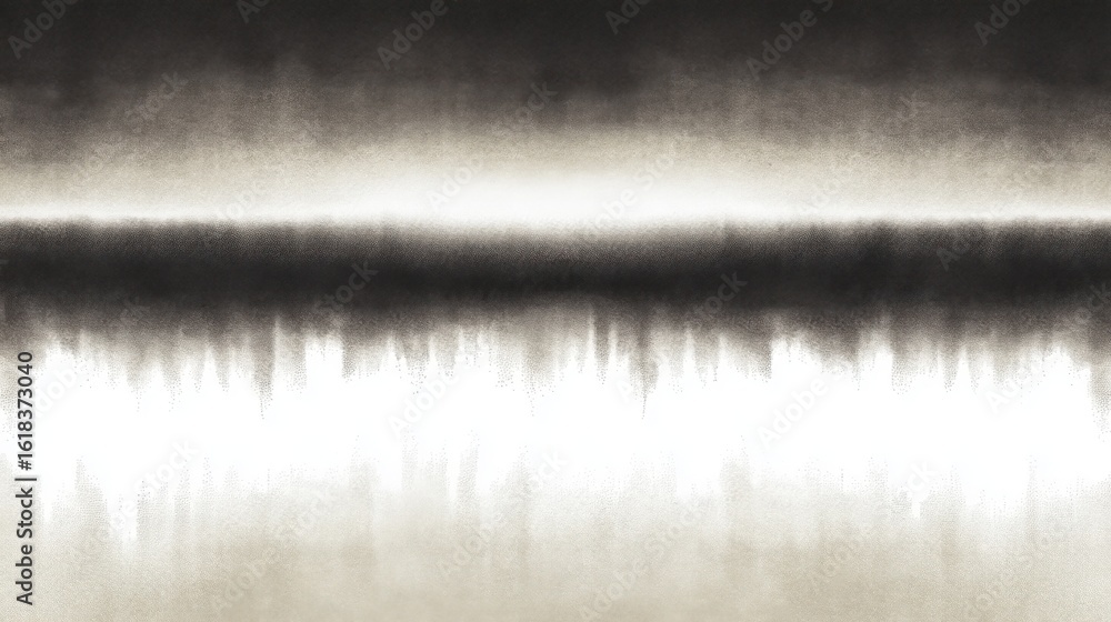Poster abstract grayscale design with gradient transitions from black to white,