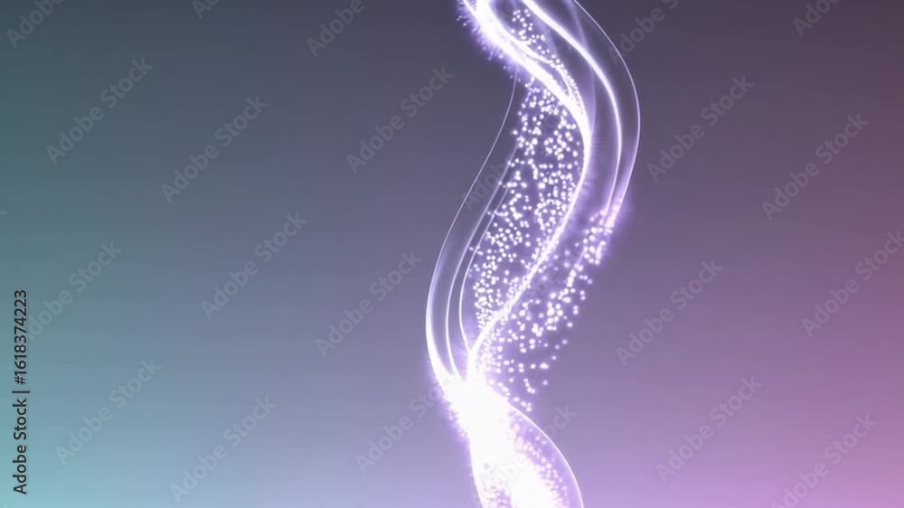 Poster abstract flowing lines of light in a gradient, creating an ethereal and mesmerizing visual. the line