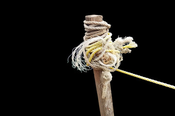 rope on white background