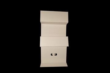 stack of dominoes Plain brown folding cardboard box that is unassembled, suitable for food...
