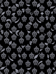 Classic Damask Seamless
Pattern - Vector Illustration for Elegant Textile
Design,Damask,Jacquard loom, Brocade, Satin weave,ethnic, geometric, textile, fabric, motif, retro, 