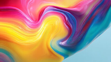 Colorful Abstract Swirl: A vibrant display of swirling colors blends, creating a dynamic and visually captivating abstract design.