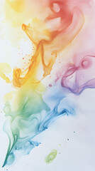 Colorful Smoke art: a harmonious mix of vibrant hues in a stunning display of artistic expression, symbolizing unity, inclusivity, and pride.