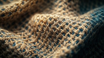 Close-up of textured fabric showcasing intricate weave
