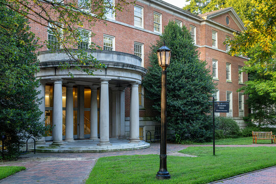 Chapel Hill NC; 07/27/2025; Photo of Peabody Hall on the campus of the University of North Carolina in Chapel Hill
