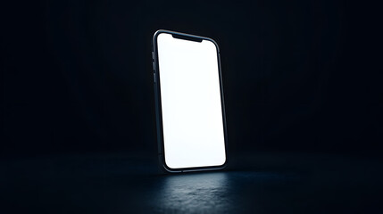 Smartphone: Showcase a smartphone device, its sleek design accentuated by a simple background, offering a clean and focused presentation suitable for any digital project.