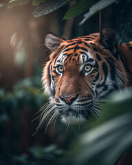 Fototapeta premium tiger in zoo