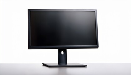 Fototapeta premium a black computer monitor with a stand