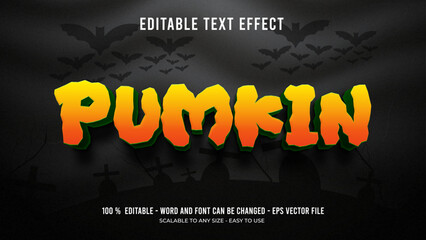 pumkin editable text effect