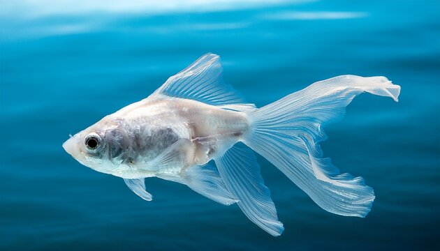 poisson white en plastique dans l eau metaphore de la pollution