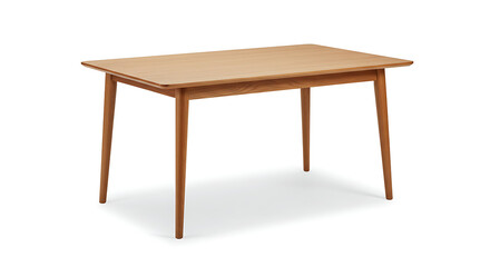 wooden table isolated on white, : wooden table isolated on white, Simple, elegant mid-century modern wooden table, perfect for any room. background removed