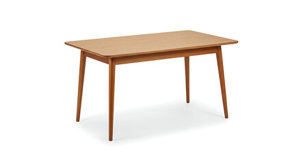 wooden table isolated on white, : wooden table isolated on white, Simple, elegant mid-century modern wooden table, perfect for any room. background removed