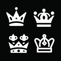 Queen's crown icon sets