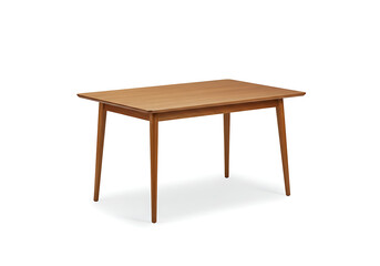 wooden table isolated on white, : wooden table isolated on white, Simple, elegant mid-century modern wooden table, perfect for any room. background removed