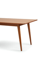 wooden table isolated on white, : wooden table isolated on white, Simple, elegant mid-century modern wooden table, perfect for any room. background removed
