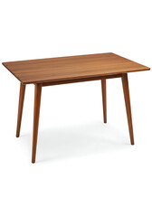 wooden table isolated on white, : wooden table isolated on white, Simple, elegant mid-century modern wooden table, perfect for any room. background removed