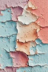 Obraz premium Macro Texture of Cracked Paint on Wall – Abstract Background