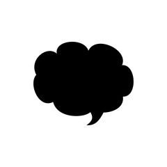 talk icon with slight variations and transparent background