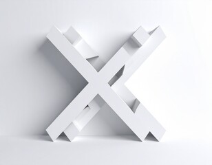 cross sign on white 