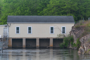 a building on the water near bulls bridge in kent Connecticut