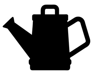 Classic watering can silhouette for gardening and plants