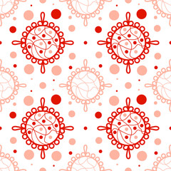 seamless pattern covid 19