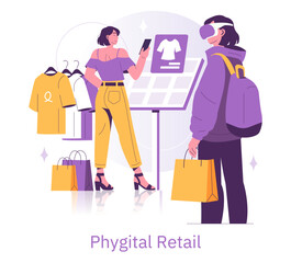 Phygital Retail Shopping Experience with Virtual Reality