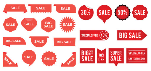 Realistic price tag set