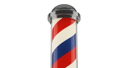 Detailed image of a barber pole.