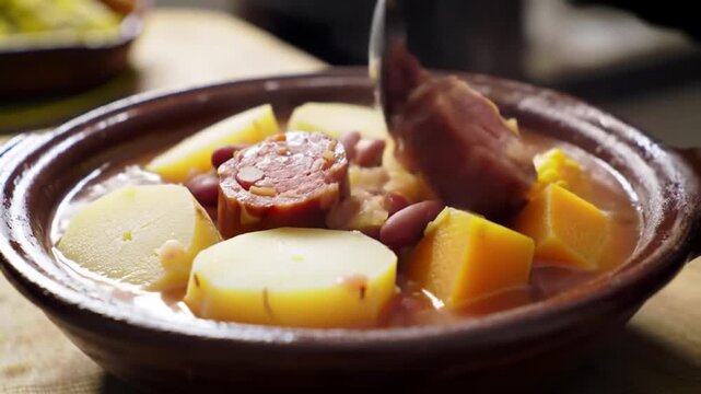 Loco traditional argentino. Es una comida caliente, nutritive, con prote&iacute;nas. Ideal para &eacute;pocas de fr&iacute;o. Locro con porotos, ma&iacute;z, zapallo, cebolla, embutidos, chorizos Colorado's.