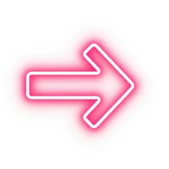 Neon rainbow and pride symbols glowing against a dark background