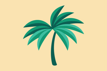 Obraz premium vector illustration of a palm tree