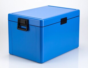 blue box on white 