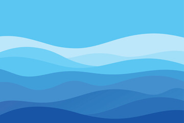 Naklejka premium vector illustration of a wave background