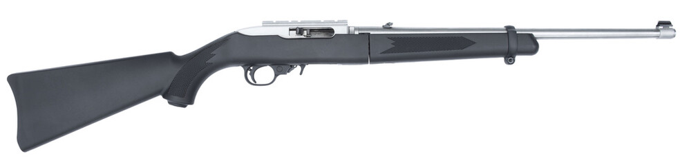 Semi auto rifle that can be taken down into two parts