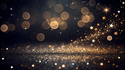 Naklejka premium Abstract of Bright and sparkling bokeh background.