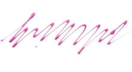 Obraz premium Abstract pink zigzag pattern with shiny reflection on transparent background