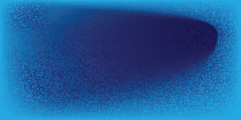Modern abstract background featuring a digital wave made of glowing dots over a dark blue theme ideal for web and design use