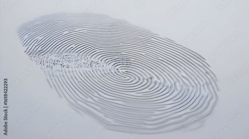 Poster abstract fingerprint pattern design