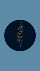 a cup of coffee on a blue background