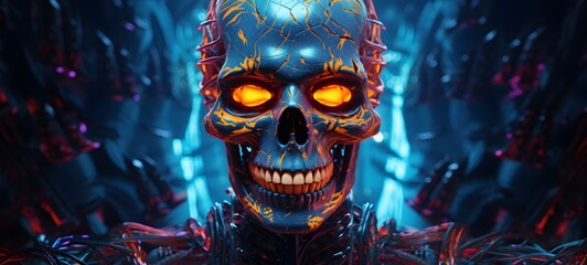 The mighty knight of skeleton mummy art, generative ai