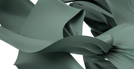 Abstract Background With Flowing Green