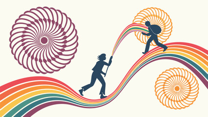 abstract gradient design color lines vector for different use as for screen print, wallpaper, mobile screen etc.