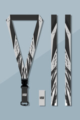 Lanyard design modern style for company in black Color Combinations