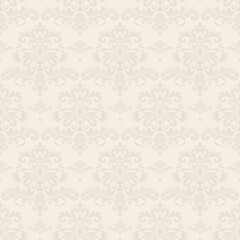 Seamless damask patterns for ornament, wallpaper, packaging, vector background
