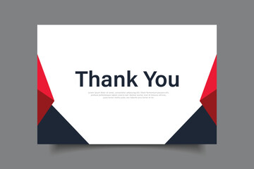 thank you card template design