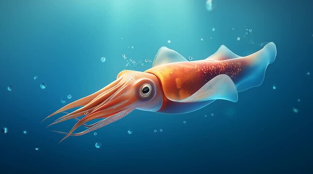 squid, fish, sea, underwater, water, aquarium, ocean, animal, blue, tropical, coral, reef, marine, nature, vector, diving, cartoon, fishing, goldfish, illustration, aquatic, isolated, scuba, swimming,